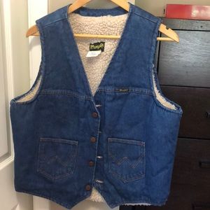 Vintage Wrangler Cowboy Cut Denim Vest
